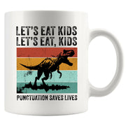 Let's Eat Kids Ceramic Mug 11 oz White - Panvola