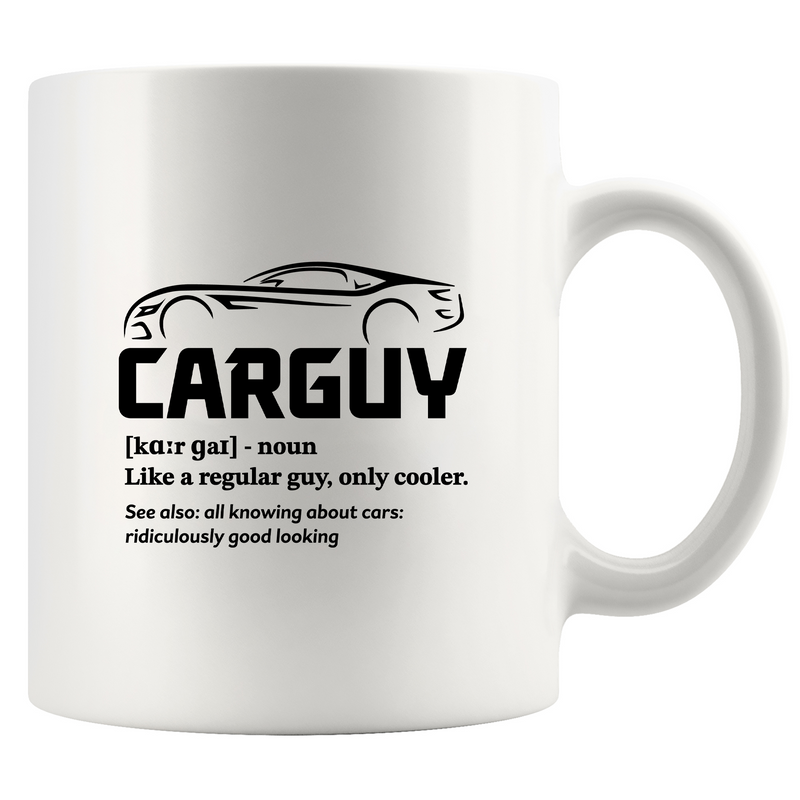 Car Guy Definition Ceramic Mug 11 oz White