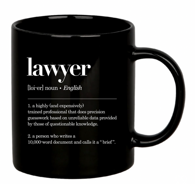 Lawyer Definition Ceramic Mug 11 oz Black