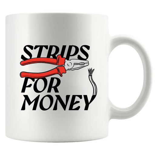 Strips For Money Ceramic Mug 11 oz White - Panvola