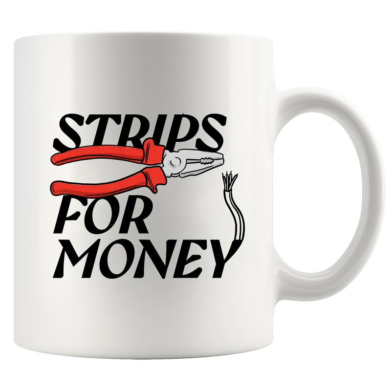 Strips For Money Ceramic Mug 11 oz White