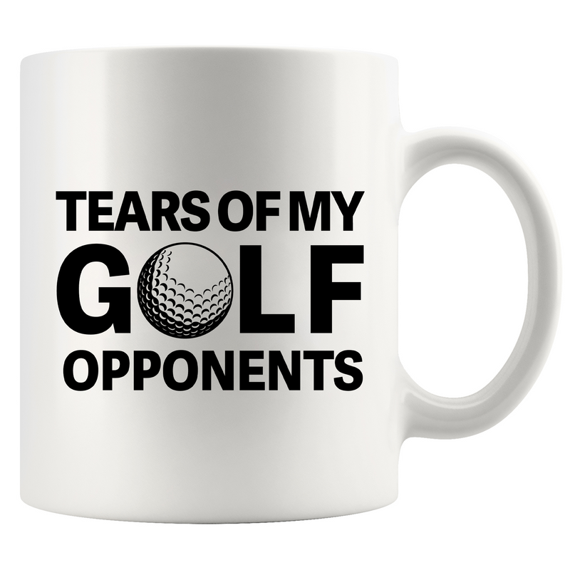 Tears of My Golf Opponents Ceramic Mug 11 oz White