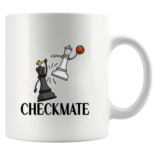Checkmate Chess Ceramic Mug 11 oz White - Panvola