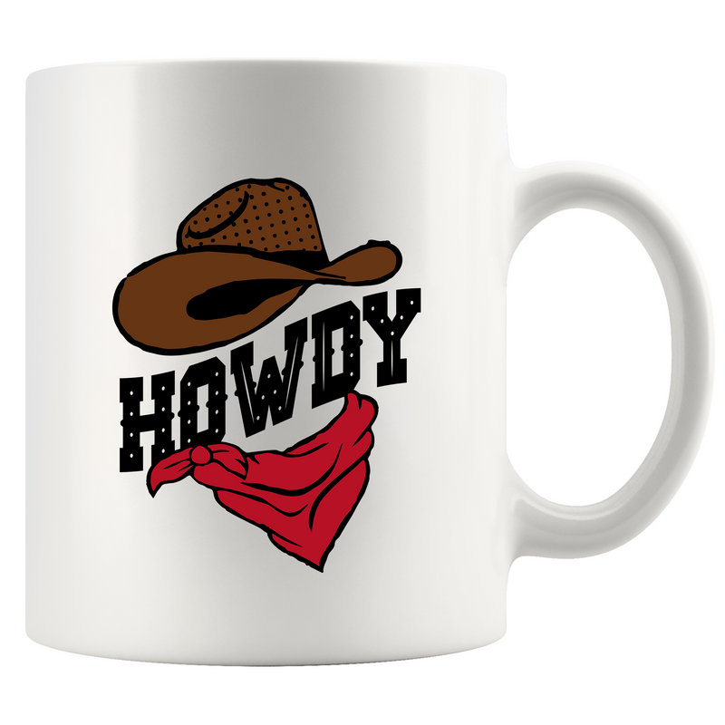 Howdy Ceramic Mug 11 oz White