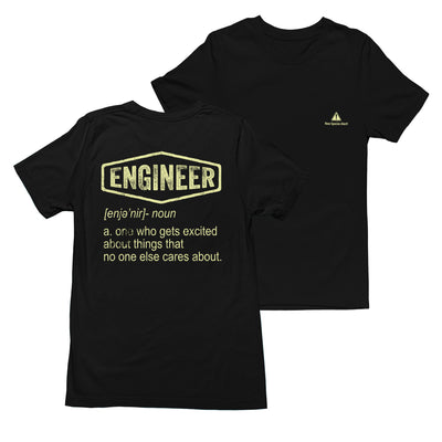 Engineer Definition Shirt Engineer Gifts Unisex Tshirt Black