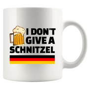 I Don't Give A Schnitzel Ceramic Mug 11 oz White.