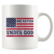 One Nation Under God Ceramic Mug 11 oz White - Panvola