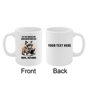 Personalized Let Me Check My Giveashitometer Customized Ceramic Mug 11 oz White - Panvola