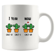 1 Year Cact-U Cact-I Cactus Ceramic Mug 11 oz White - Panvola