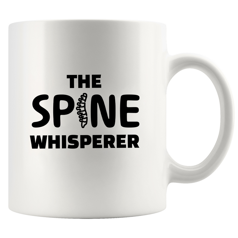 The Spine Whisperer Ceramic Mug 11 oz White