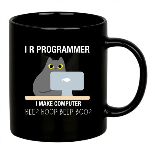 I R Programmer Coffee Mug 11 oz Black - Panvola