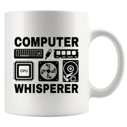 Computer Whisperer Ceramic Mug 11 oz White - Panvola