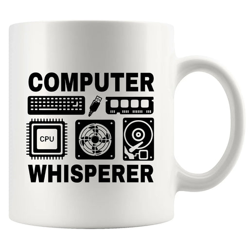 Computer Whisperer Ceramic Mug 11 oz White - Panvola