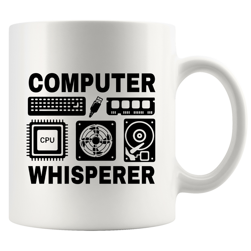 Computer Whisperer Ceramic Mug 11 oz White