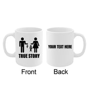 Personalized True Story Fishing Gift For Women Ceramic Mug 11 oz White - Panvola