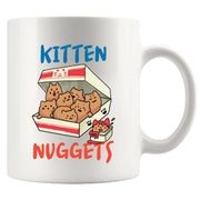 Kitten Nuggets Ceramic Mug 11 oz Whte - Panvola
