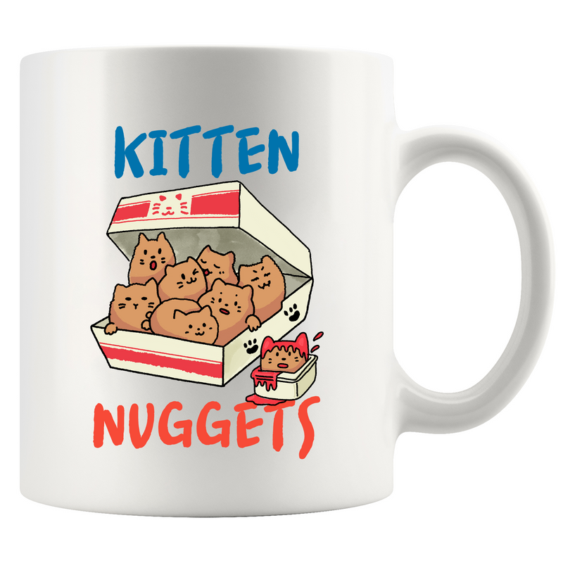 Kitten Nuggets Ceramic Mug 11 oz Whte