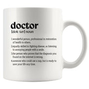 Doctor Definition Ceramic Mug 11 oz Whte - Panvola