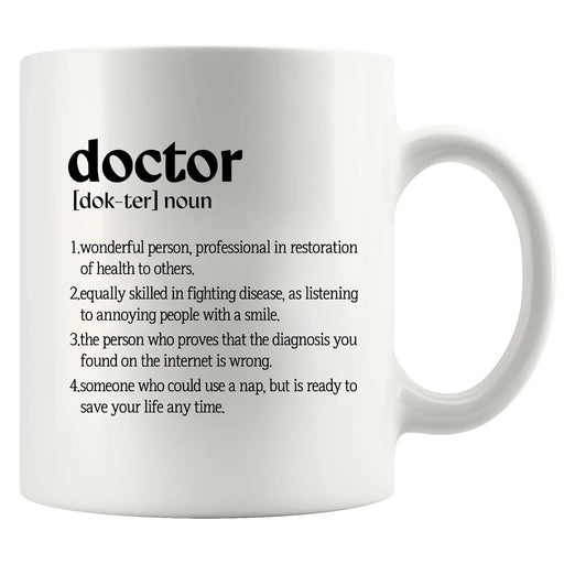 Doctor Definition Ceramic Mug 11 oz Whte - Panvola