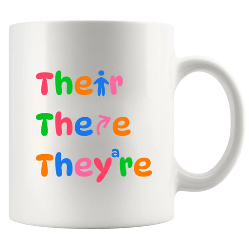 Their There They're Ceramic Mug 11 oz White - Panvola