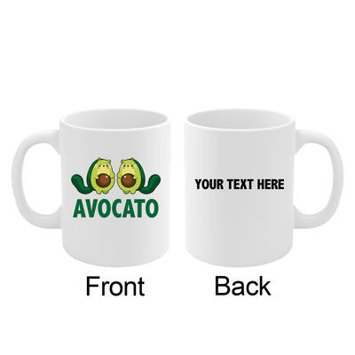 Personalized Avocato Customized Ceramic Mug 11 oz White