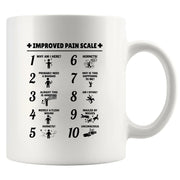Improved Pain Scale Ceramic Mug 11 oz Whte - Panvola