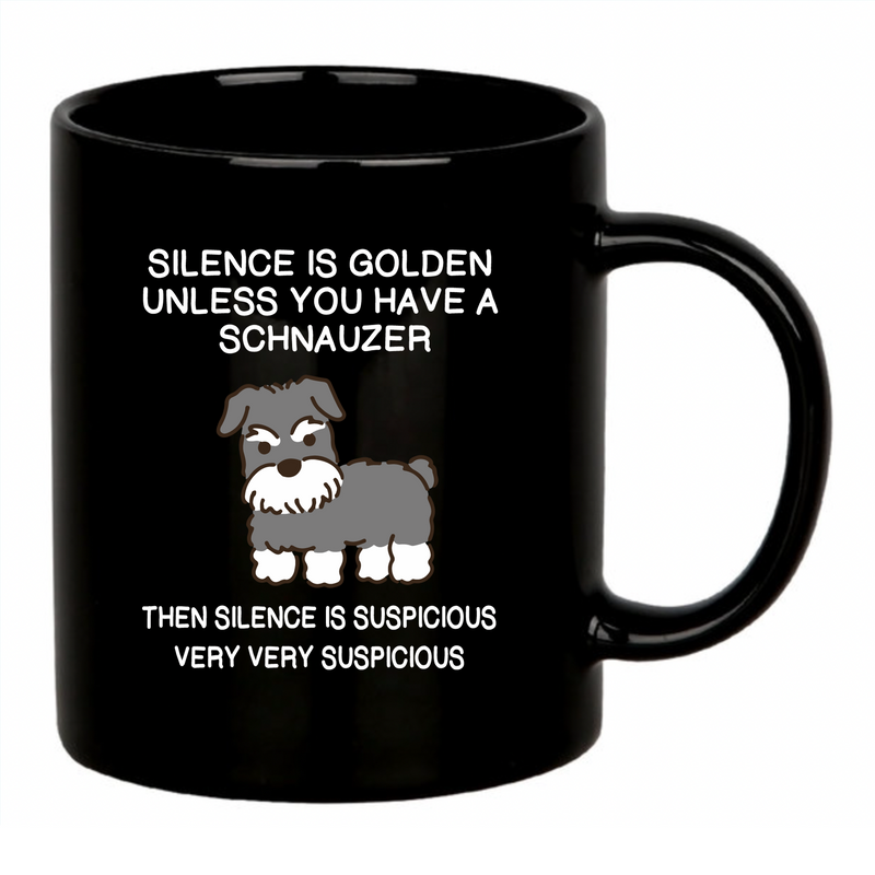 Silence is Golden Ceramic Mug 11 oz Black