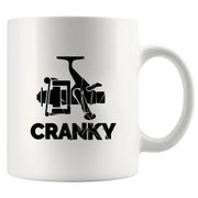Cranky Fishing Ceramic Mug 11 oz White - Panvola