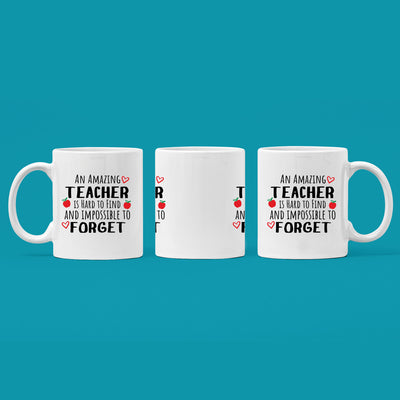 An Amazing Teacher is Hard to Find Teacher's Gift Ceramic Mug 11 oz White
