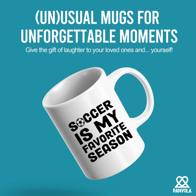 Soccer Is My Favorite Season Soccer Player Coach Gifts Ceramic Mug 11 oz White - Panvola