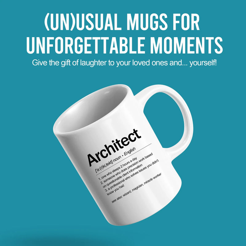 Architect Definition Ceramic Mug 11 oz white - Panvola