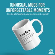 Teacher Definition Ceramic Mug 11 oz White.