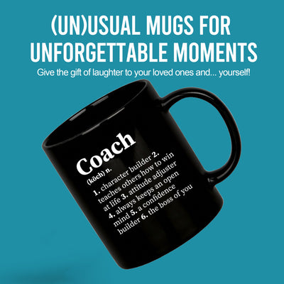 Coach Definition Mug 11 oz Black