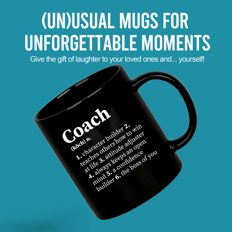 Coach Definition Mug 11 oz Black