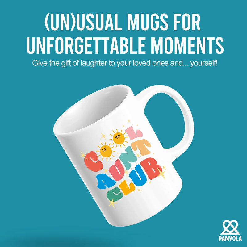 Cool Aunt Club Auntie Gifts Ceramic Mug 11 oz White - Panvola