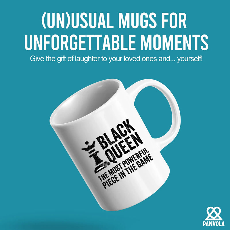 Black Queen The Most Powerful Piece In The Game Ceramic Mug 11 oz White - Panvola