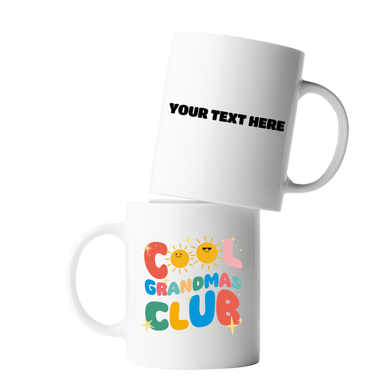 Personalized Cool Grandmas Club Customized Ceramic Mug 11oz