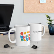 Personalized Cool Uncle Club Ceramic Mug 11 oz White - Panvola