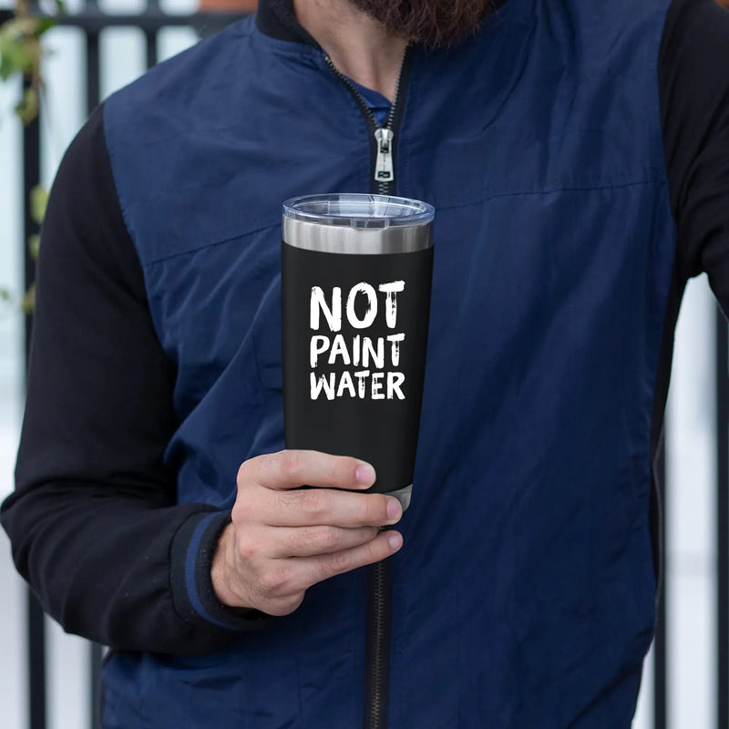 Not Paint Water Painter Artist Vacuum Insulated Stainless Steel Tumbler - Panvola