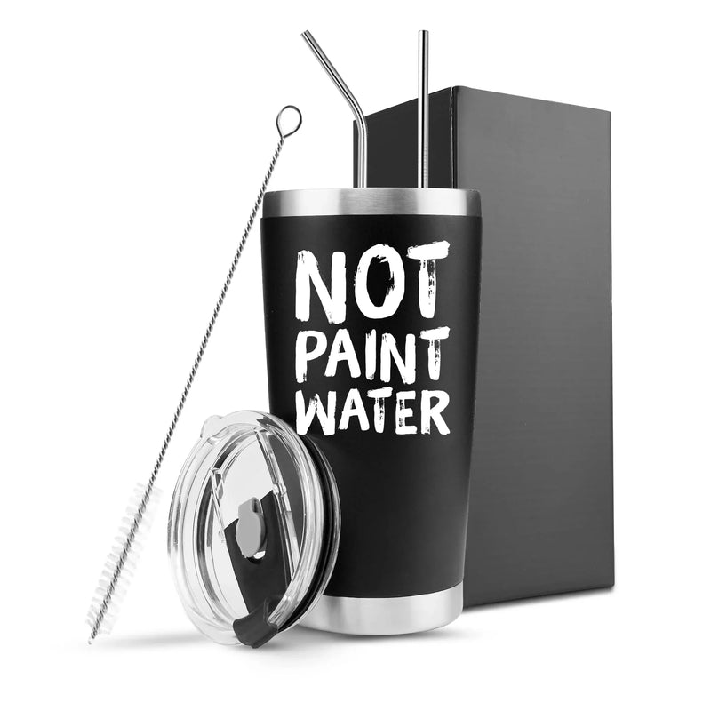 Not Paint Water Painter Artist Vacuum Insulated Stainless Steel Tumbler - Panvola