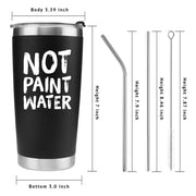 Not Paint Water Painter Artist Vacuum Insulated Stainless Steel Tumbler - Panvola