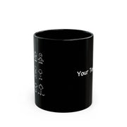 Personalized Algebra Dance Ceramic Mug 11 oz Black - Panvola