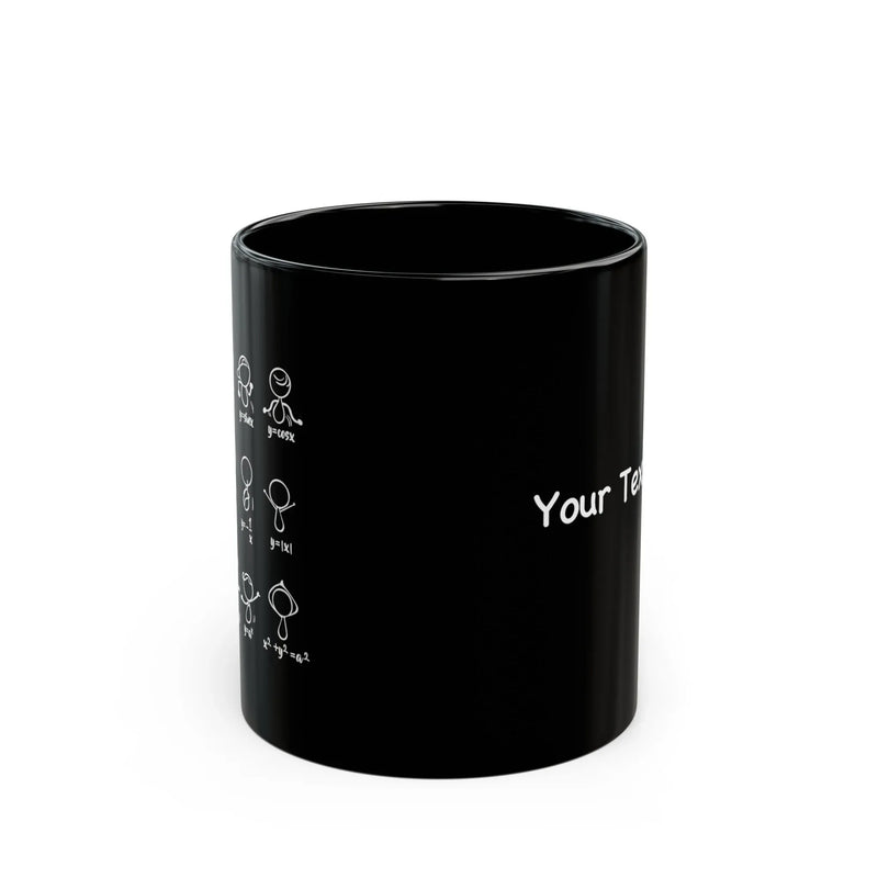 Personalized Algebra Dance Ceramic Mug 11 oz Black - Panvola