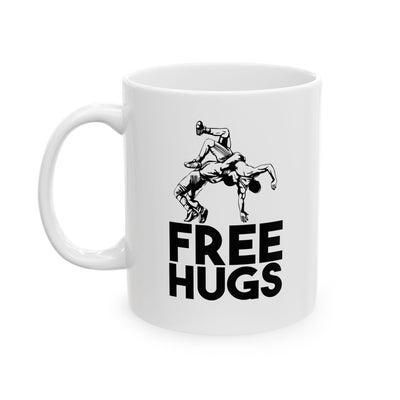 Personalized Free Hugs Customized Ceramic Mug 11oz White