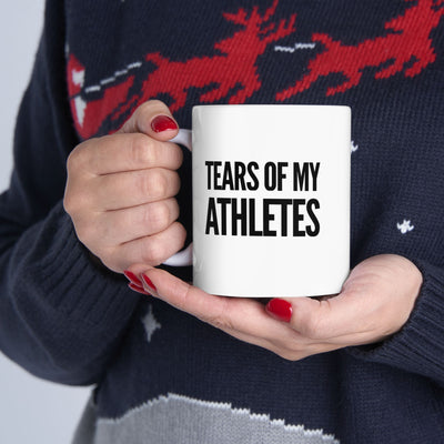 Personalized Tears of My Athletes Ceramic Mug 11 oz White