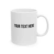 Personalized Scared Bowling Pins Customized Ceramic Mug 11 oz White - Panvola