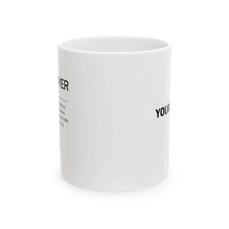 Personalized Bass Player Definition Ceramic Mug 11 oz White - Panvola