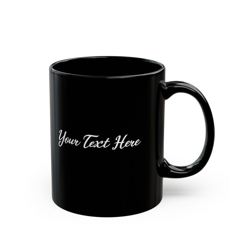 Personalized I Crochet So I Don't Kill People Ceramic Mug 11oz Black.