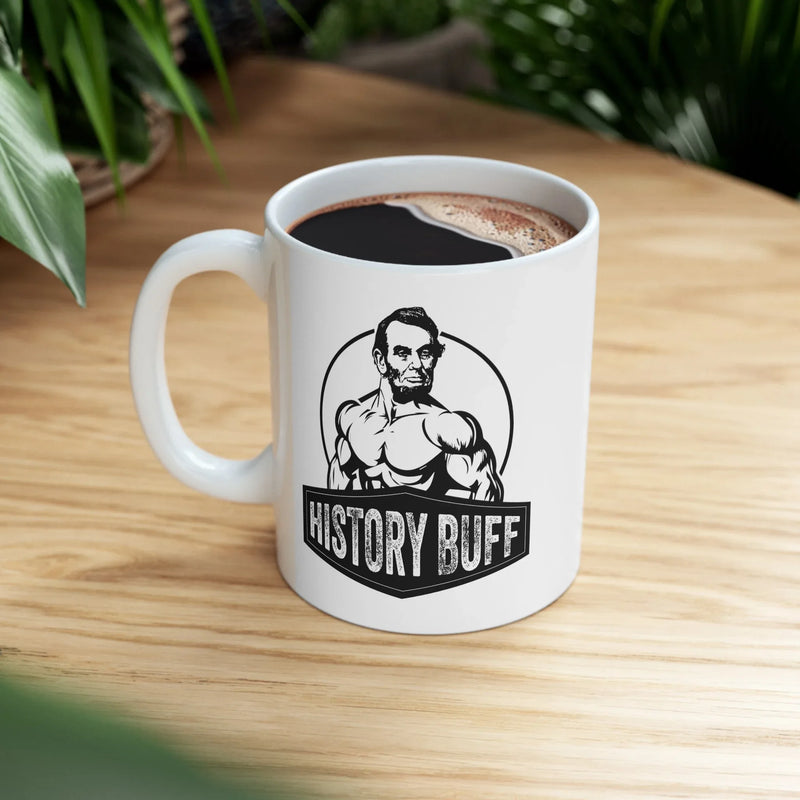 Personalized History Buff Ceramic Mug 11 oz White - Panvola