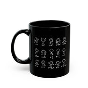 Personalized Algebra Dance Ceramic Mug 11 oz Black - Panvola